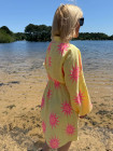Robe soleil jaune et rose