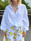 Chemise blanche Costa d'Amalfi