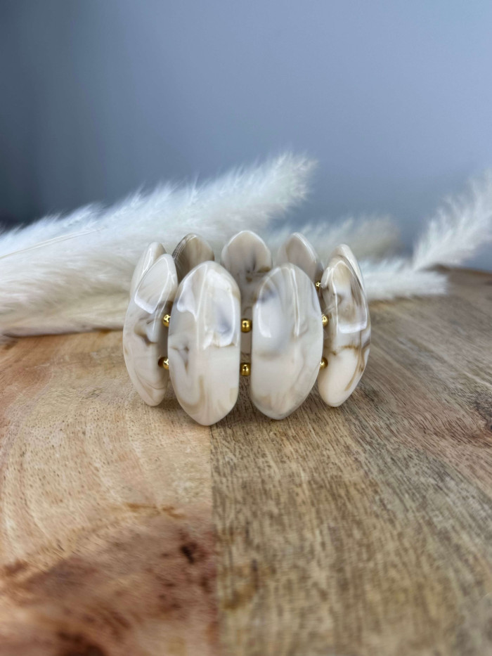 Jonc élastique crème