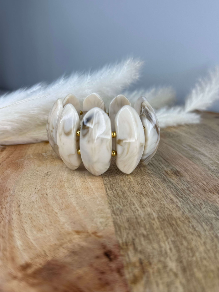 Jonc élastique crème