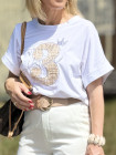 T-shirt blanc imprimé 3