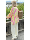 pantalon gaze de coton jaune