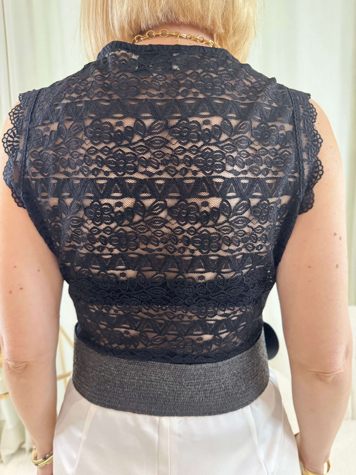 Top dentelle noir Choklate