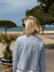 Veste tweed bleu ciel