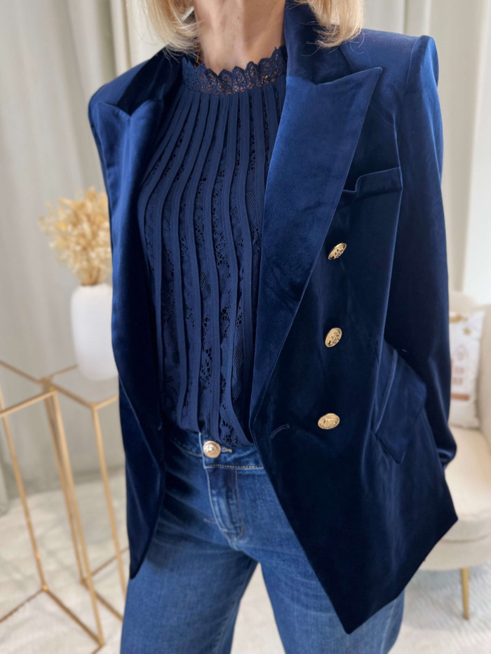 Blazer Loann bleu marine