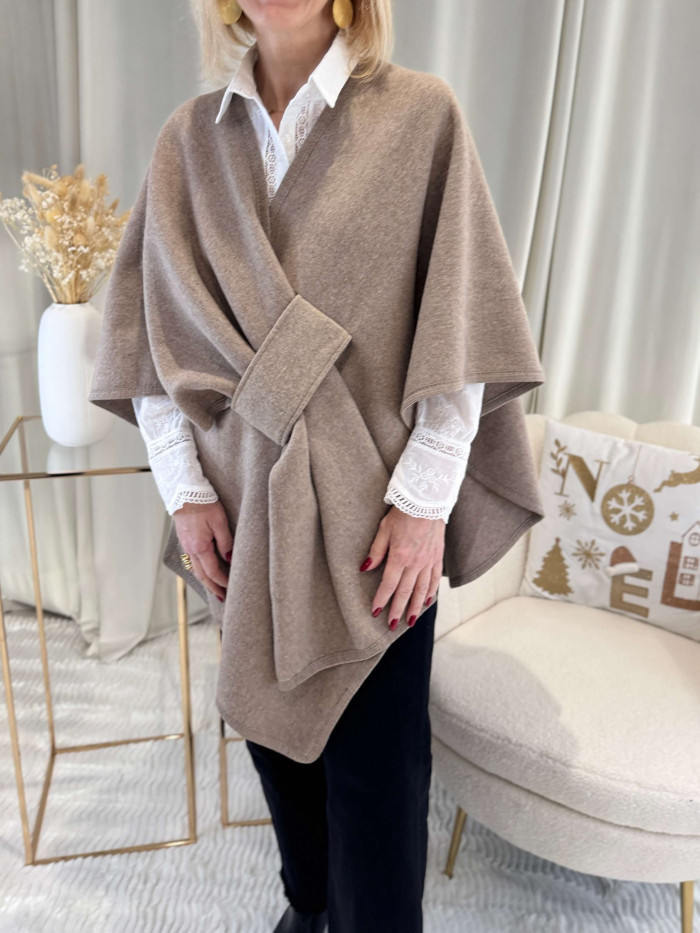 Poncho Eden taupe