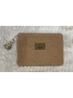 Pochette grand format avec ponpon doré