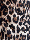 Veste léopard matelassée avec liens satinés à nouer