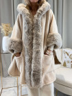 Veste a capuche léopard