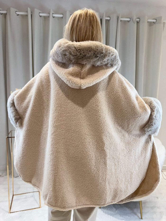 Veste a capuche léopard