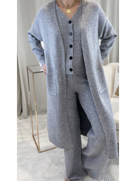 Ensemble trois pièces gris