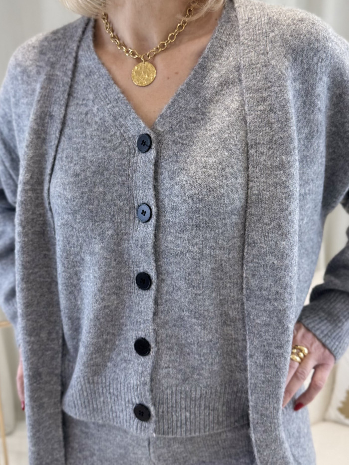 Ensemble trois pièces gris