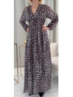 Robe léopard beige Dany