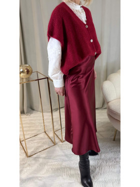 Jupe Léa Rouge Bordeaux
