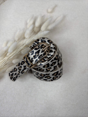 Ceinture léopard doré indiana