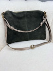 Sac en cuir suédé vert