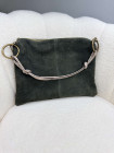 Sac en cuir suédé vert