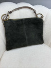 Sac en cuir suédé vert