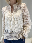 Blouse  écru en dentelle