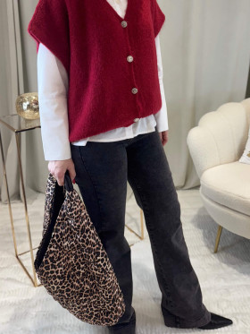 Sac en tissu léopard