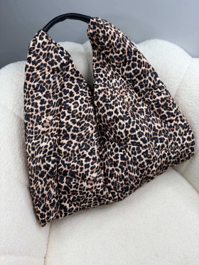 Sac en tissu léopard