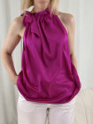 Top satin fuchsia