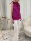 Top satin fuchsia