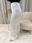 pantalon blanc en satin