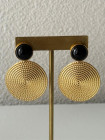 Boucles d'oreilles noir/doré