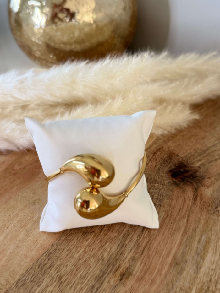 Bracelet jonc doré