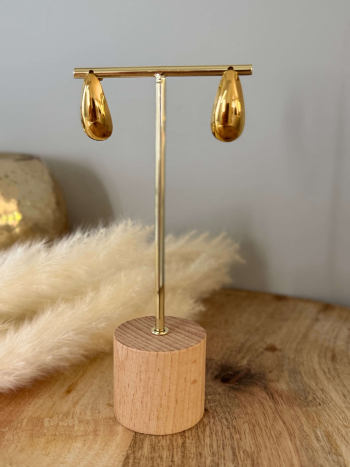 Boucles d'oreilles dorées