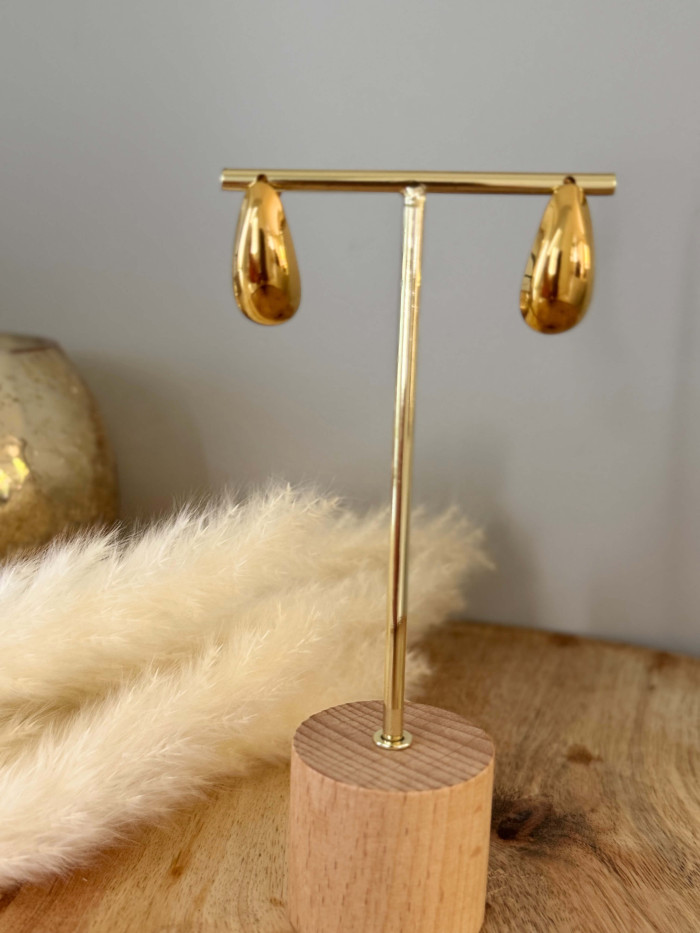 Boucles d'oreilles dorées