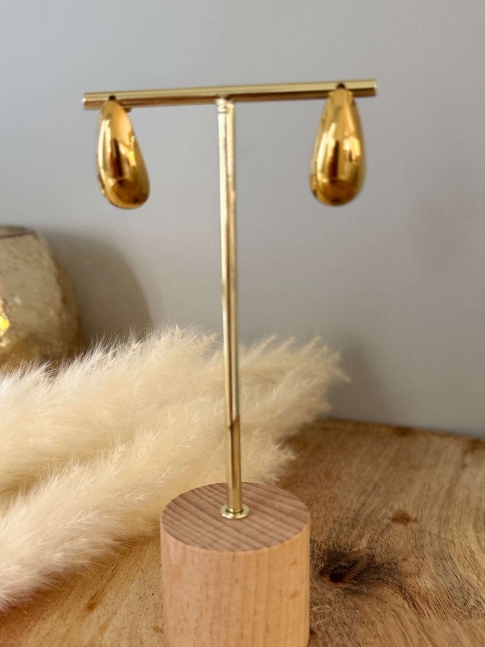 Boucles d'oreilles dorées