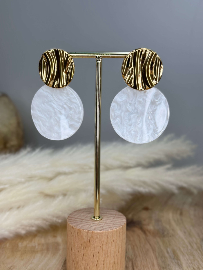 Boucles d'oreilles dorées Alexia