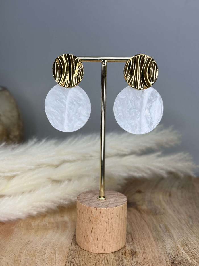 Boucles d'oreilles dorées Alexia