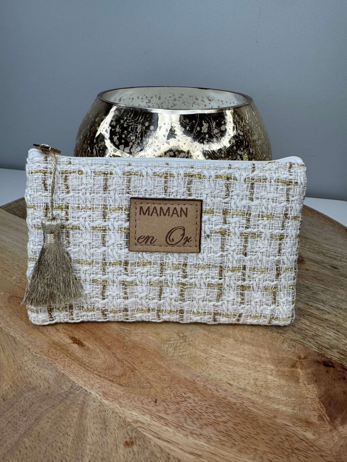Pochette Maman en or