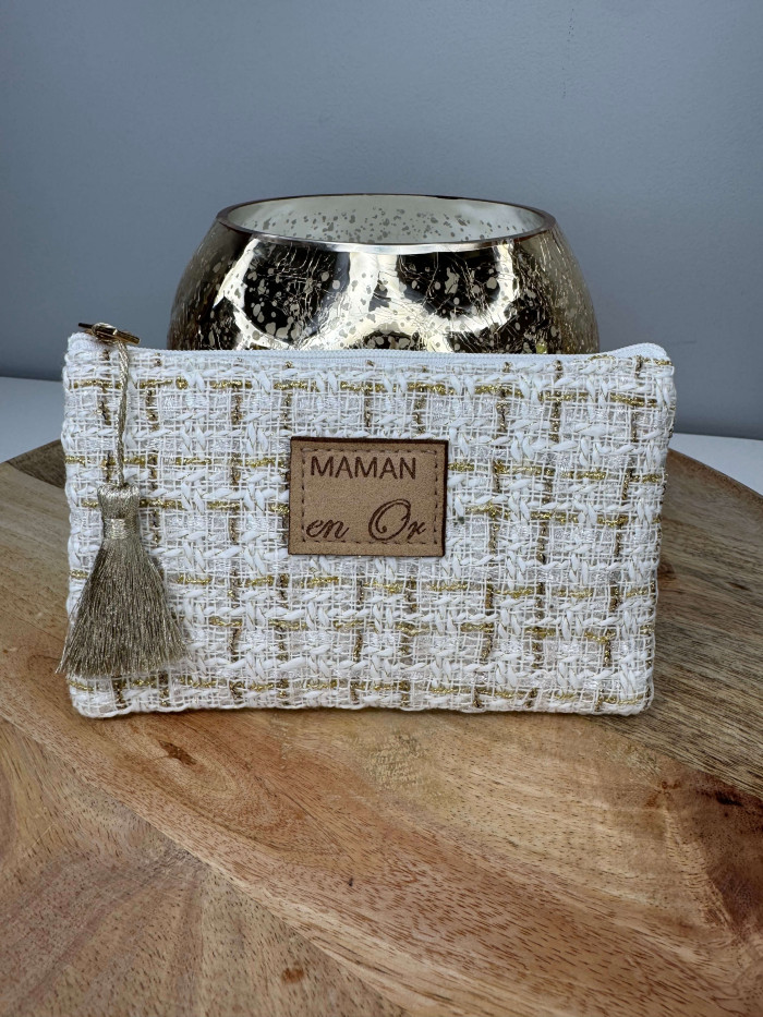 Pochette Maman en or